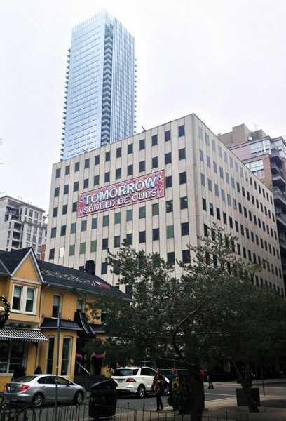 'Tomorrow should be ours', 2012. Toronto