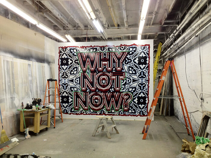 'Why not now?', 2012, Toronto.